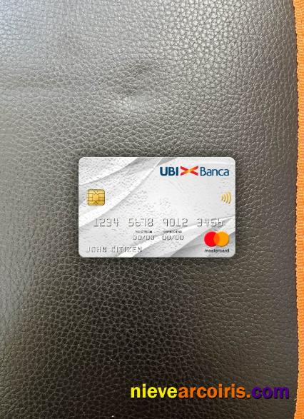 Italy UBI bank mastercard photolook